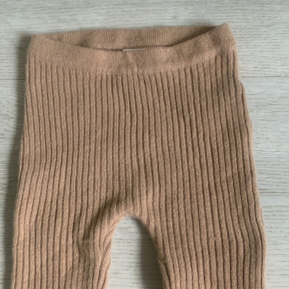 Zara CASHMERE KNIT LEGGINGS‎ ribbed size 9-12 months unisex - Picture 5 of 5